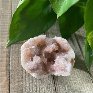 Pink Amethyst Geode Crystal Cluster • OOAK Raw Stone Specimen